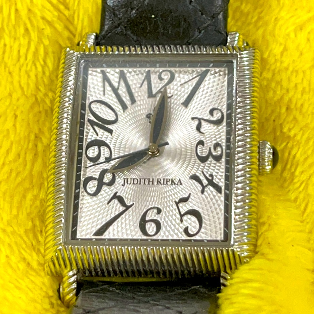Judith Ripka Silver And Black Watch